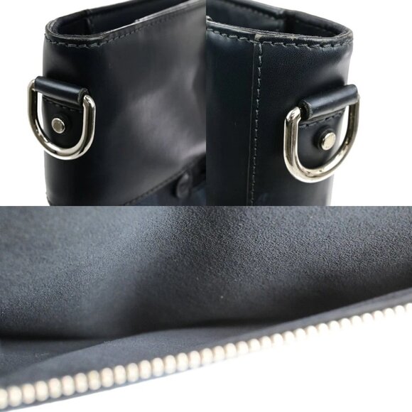 LOUIS VUITTON Newport Business Hand Bag Damier Cobalt Leather BE - Picture 9 of 16